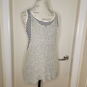 Community Aritzia heather grey knit muscle tank